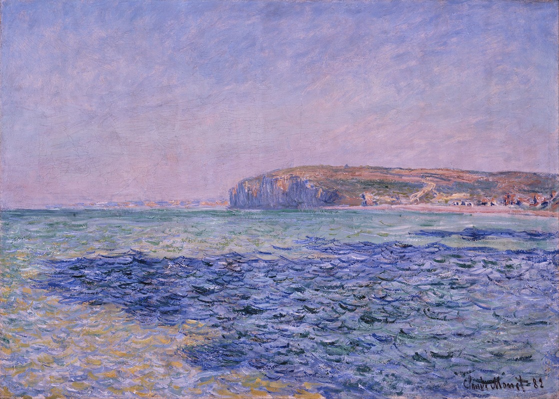 Claude Monet - Shadows on the Sea. The Cliffs at Pourville