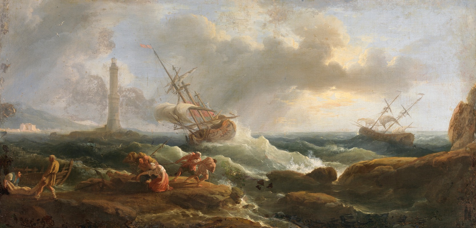 Claude-Joseph Vernet - A Coastal Scene
