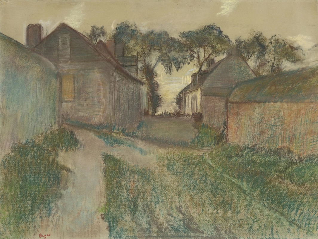 Edgar Degas - La rue Quesnoy, Saint-Valéry-sur-Somme