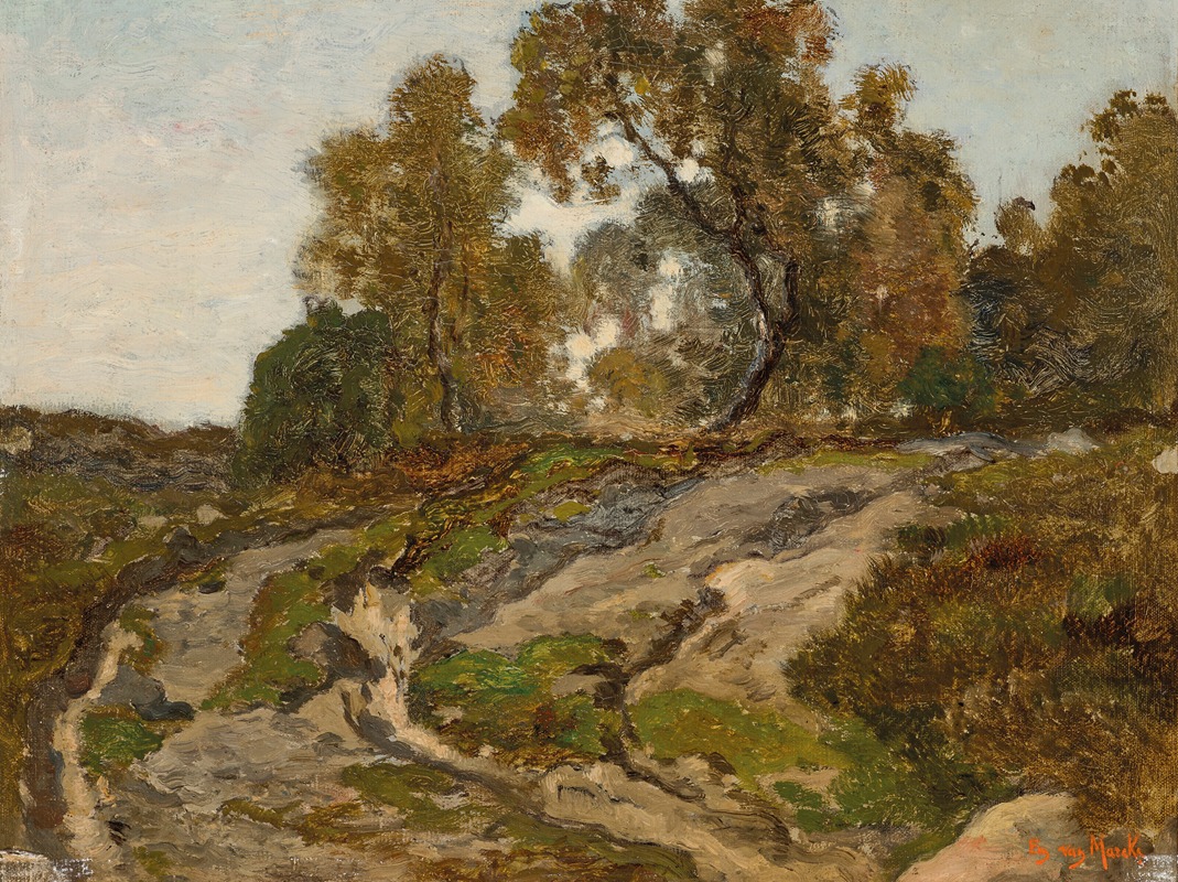 Emile van Marcke de Lummen - Paysage boisé