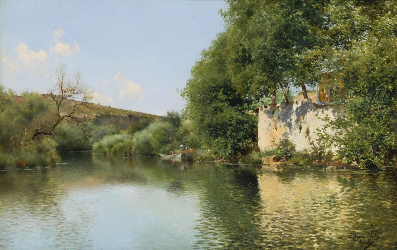 Emilio Sánchez-Perrier - Boating Party at Rest, San Roque