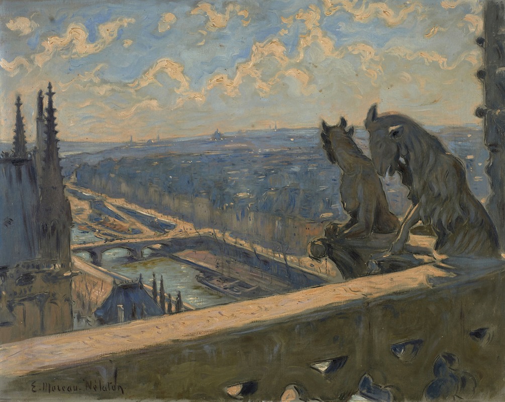 Etienne Moreau-Nélaton - Vue de Paris prise depuis la cathédrale Notre-Dame