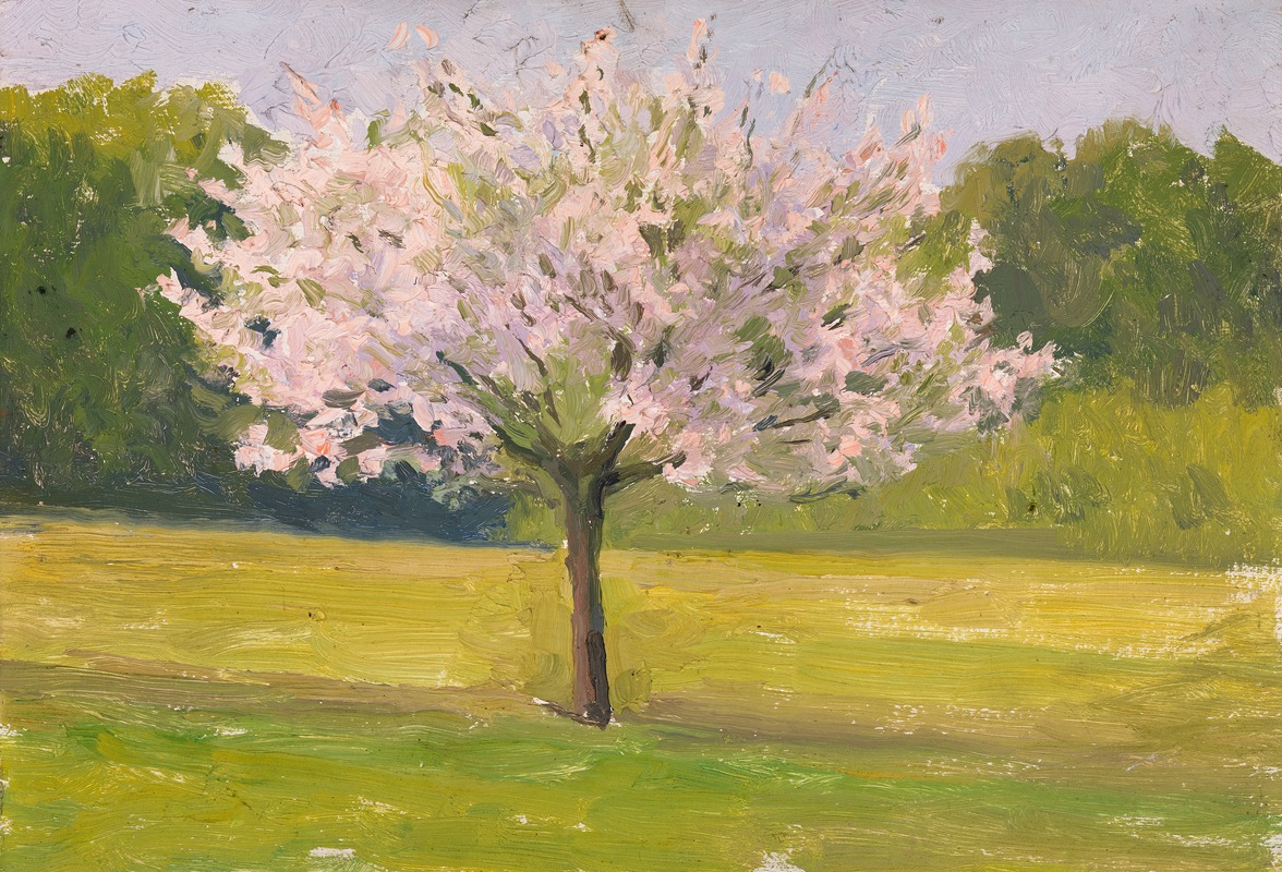 Eugène Emmanuel Lemercier - An Apple Tree in Blossom