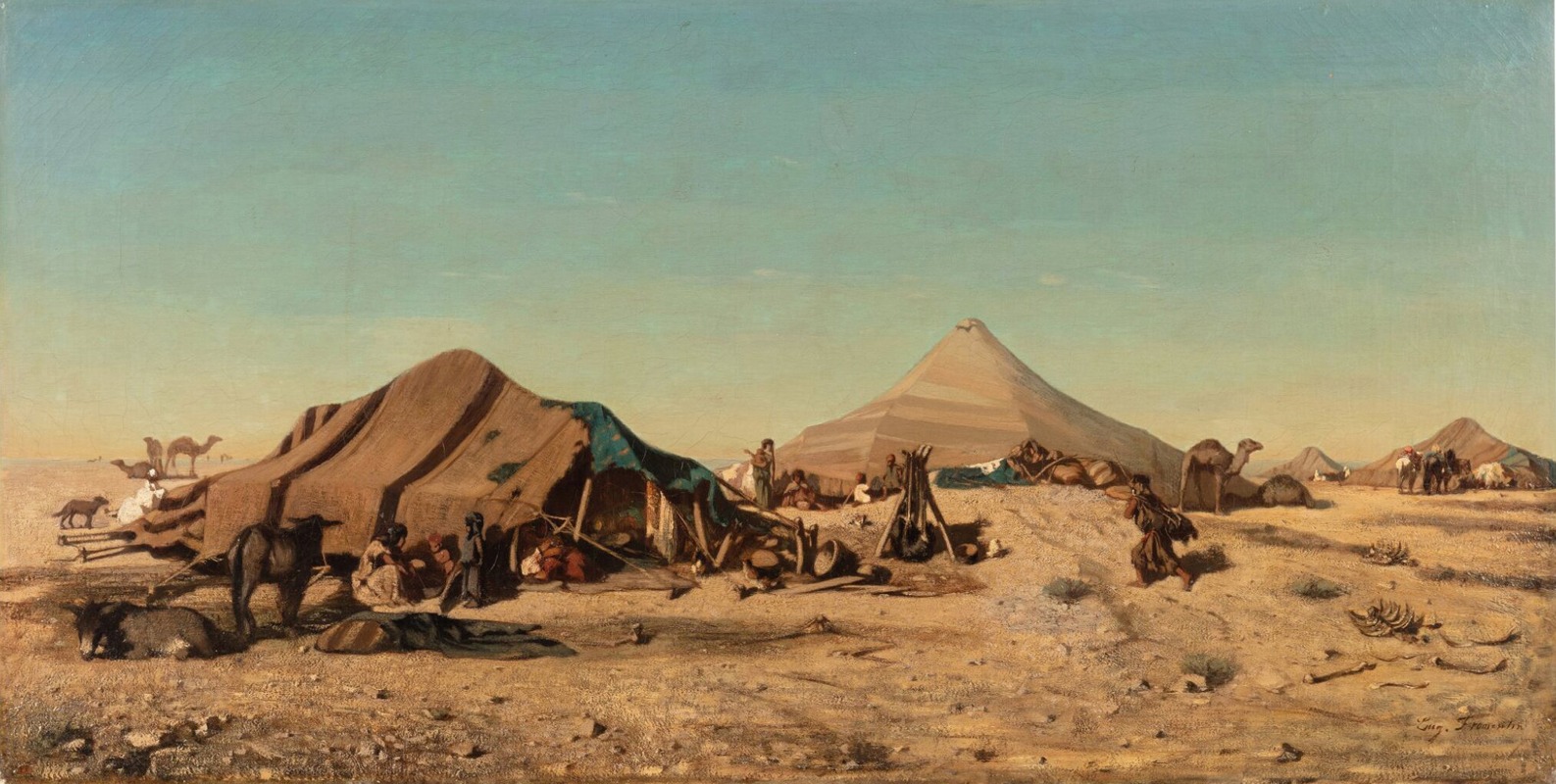 Eugène Fromentin - Halt in the Desert