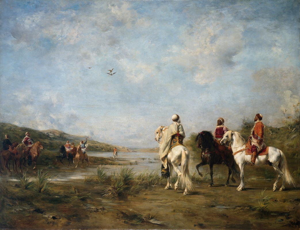 Eugène Fromentin - Falcon Hunt (‘Algeria Remembered’)