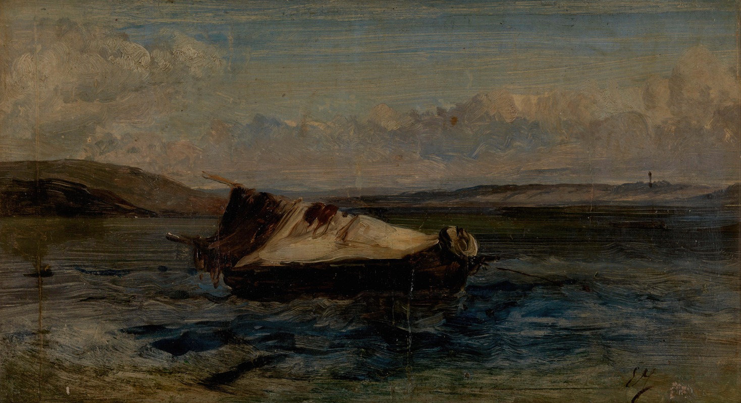 Eugène Isabey - Small Boat