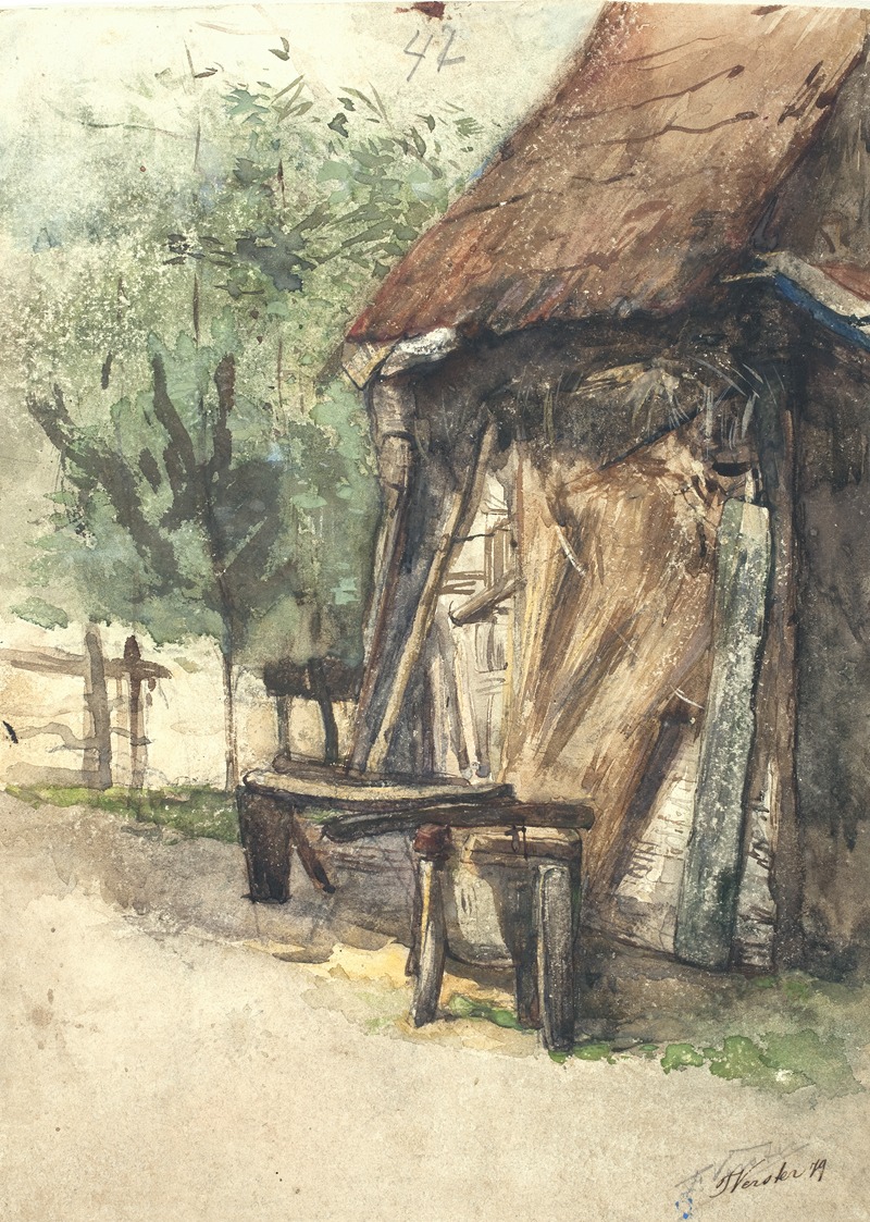 Floris Verster - Hay-barn with workbench
