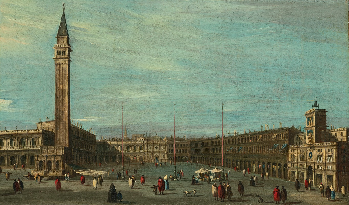 Francesco Guardi - The Piazza San Marco, Venice, looking west