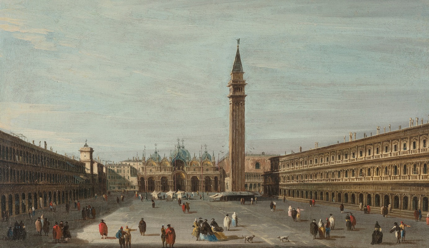 Francesco Guardi - The Piazza San Marco, Venice, looking east