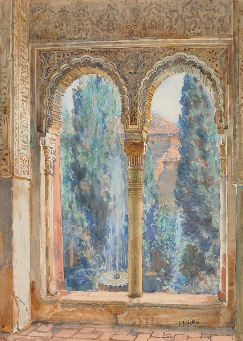 Francis Luis Mora - View of a courtyard