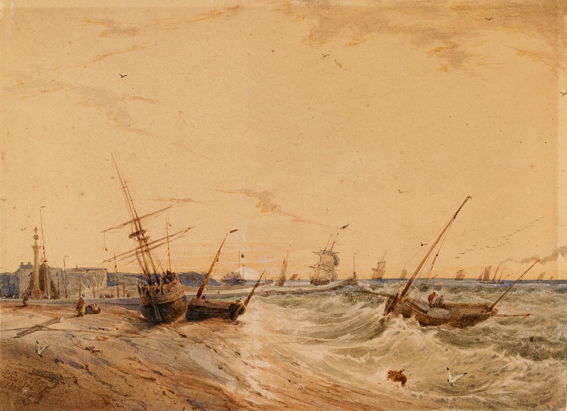 François Louis Thomas Francia - Calais Harbour