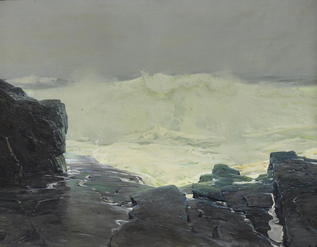 Frederick Judd Waugh - Surf and Fog; Monhegan Maine