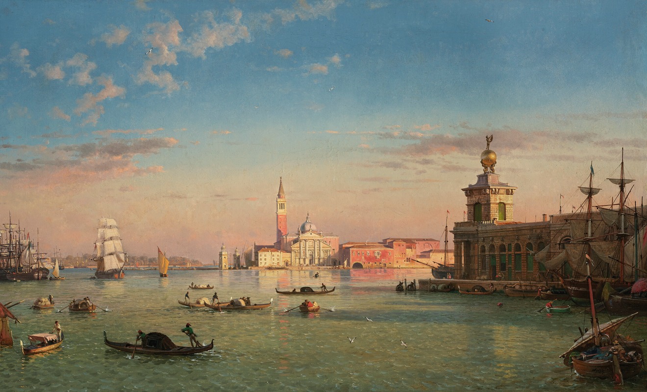 Friedrich von Nerly - The Palazzo Piscani, Venice