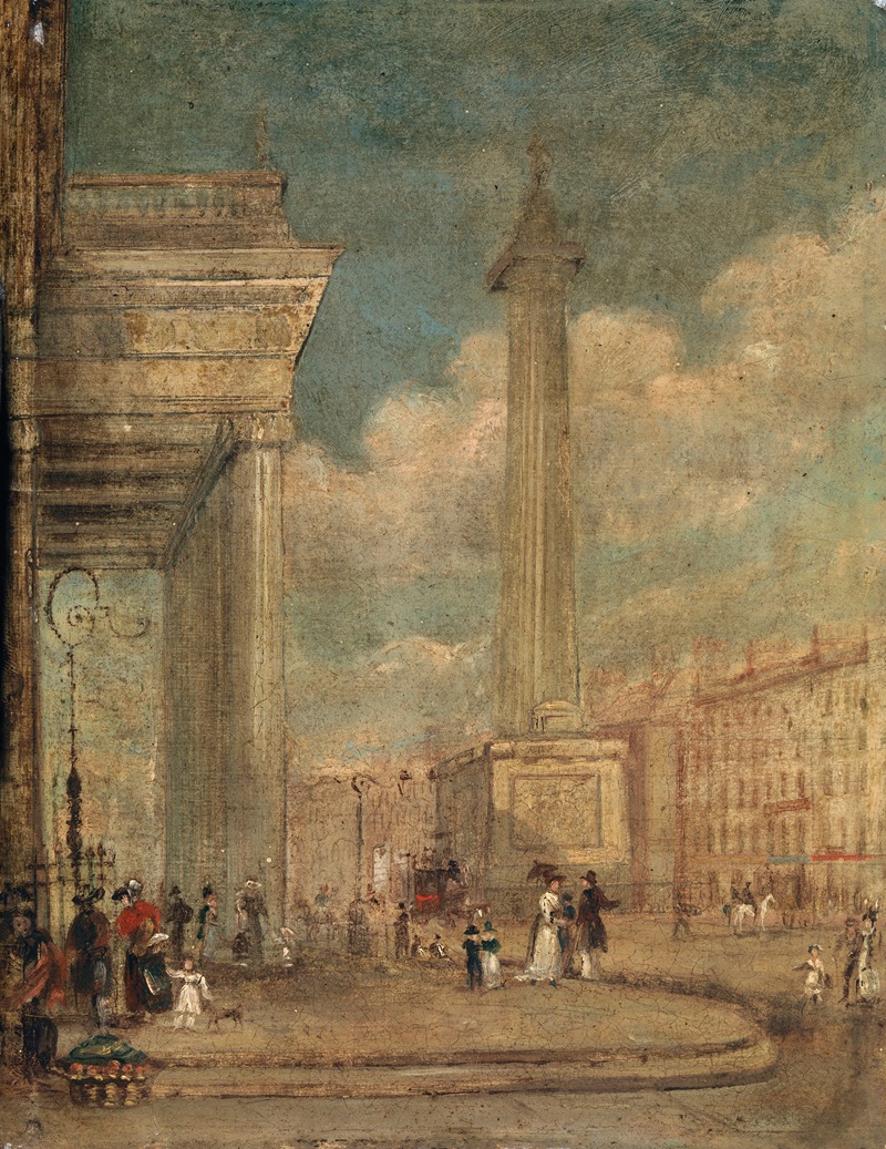 George Petrie - A View of O’Connell Street, Dublin