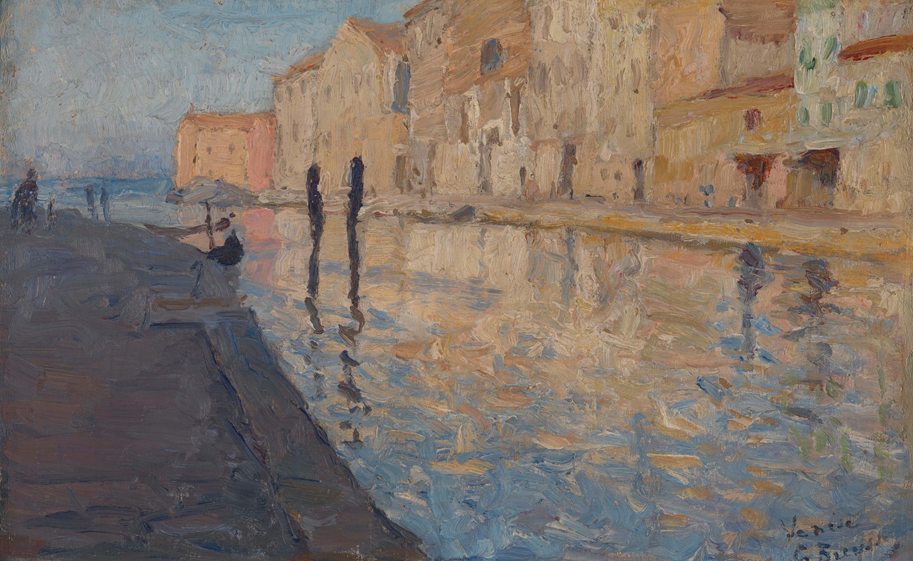 Georges Léon Ernest Buysse - Canal in Venice