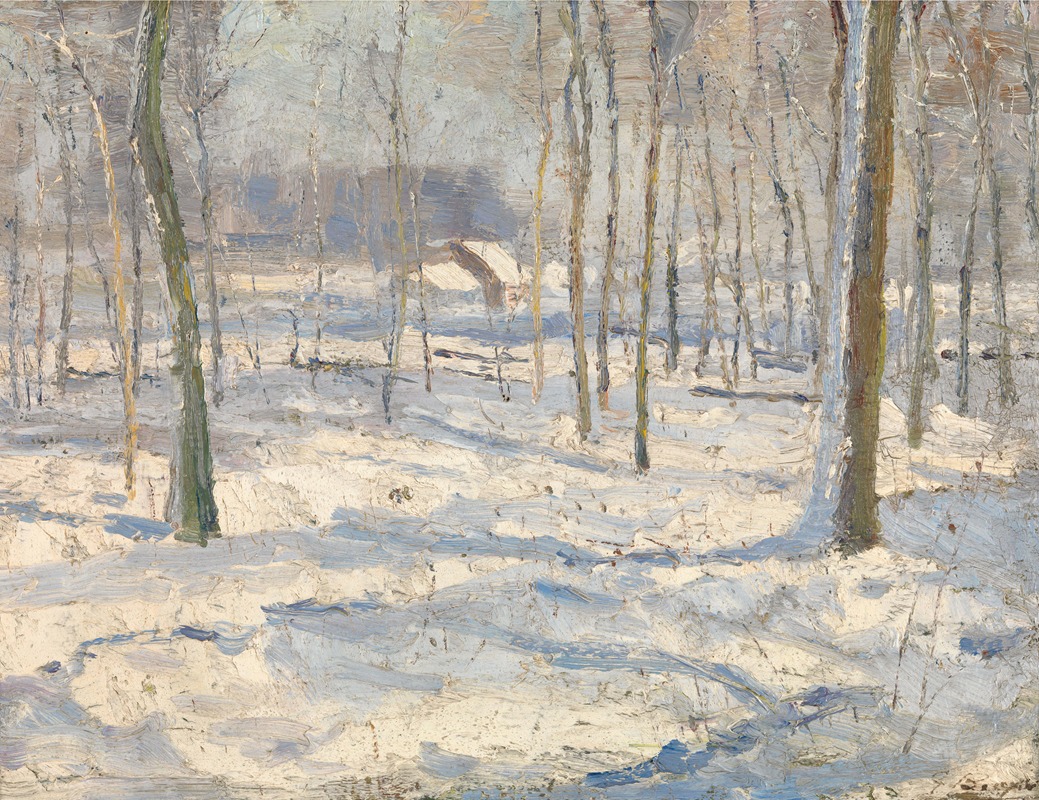Georges Léon Ernest Buysse - Winter Landscape (sketch)