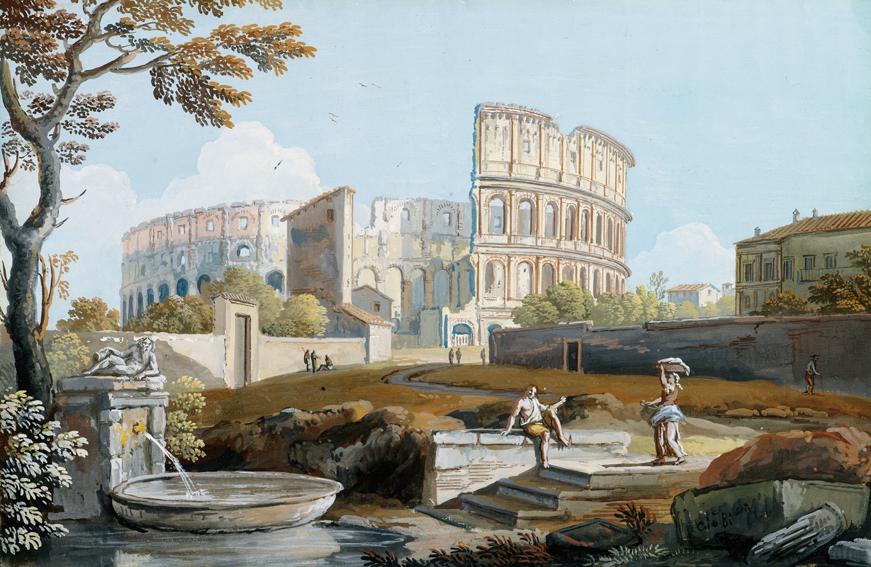 Giovanni Battista Busiri - The Colosseum, Rome