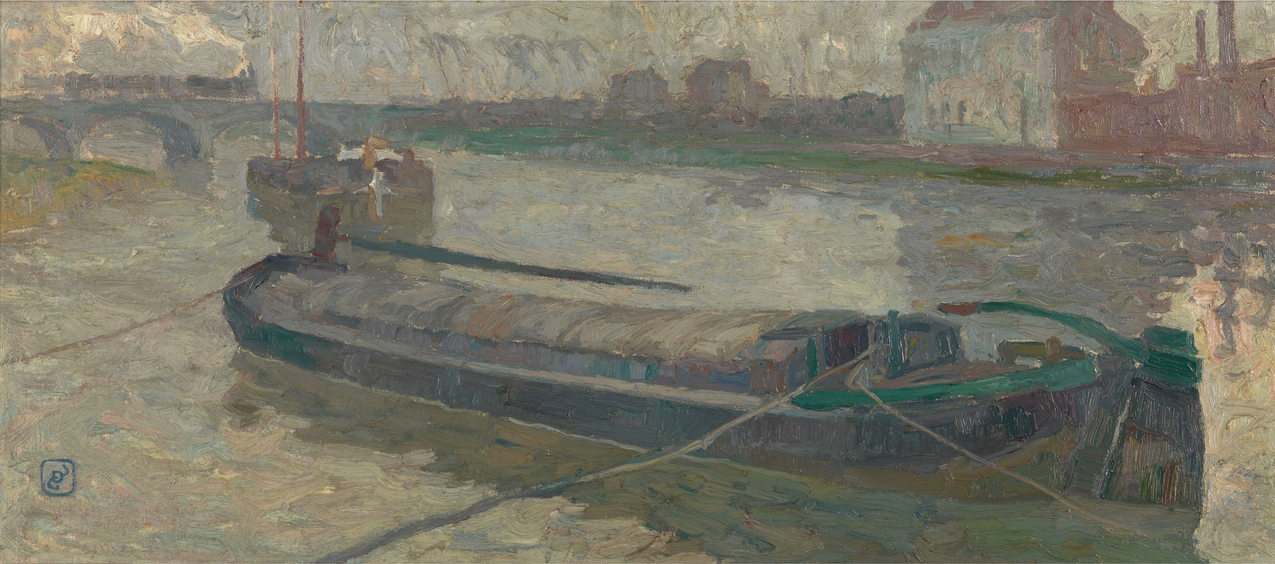 Gustave De Smet - View of the Stropbrug in Ghent