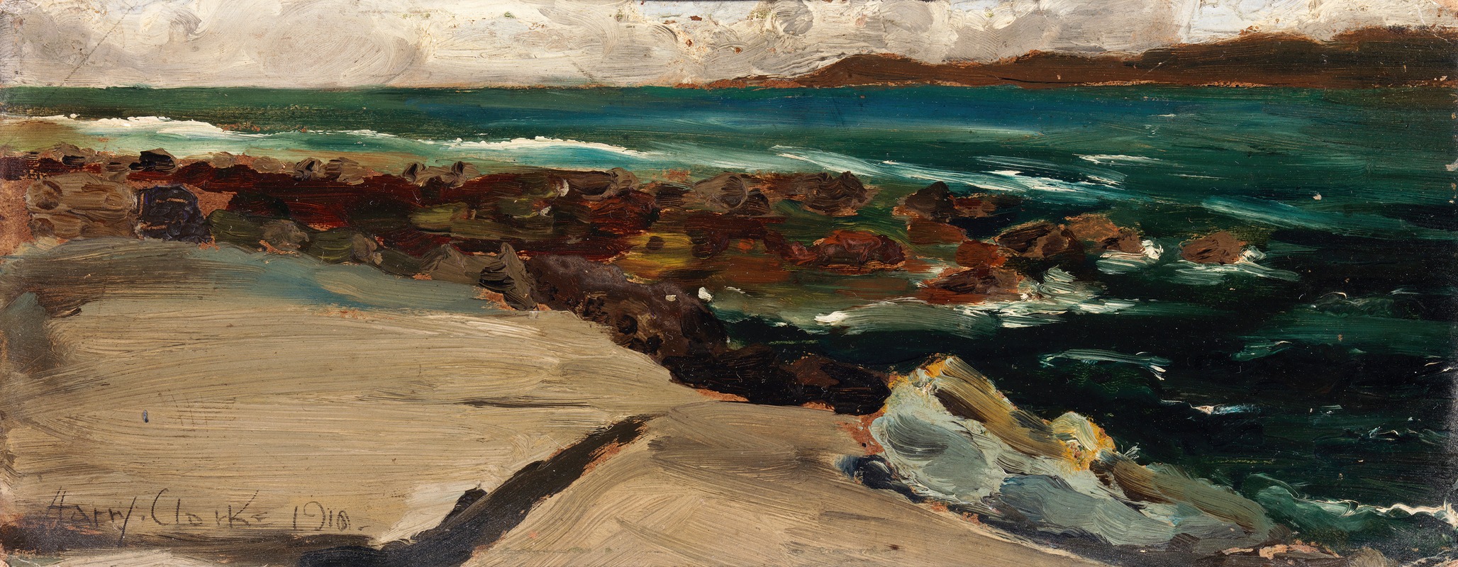 Harry Clarke - Landscape by the Coast