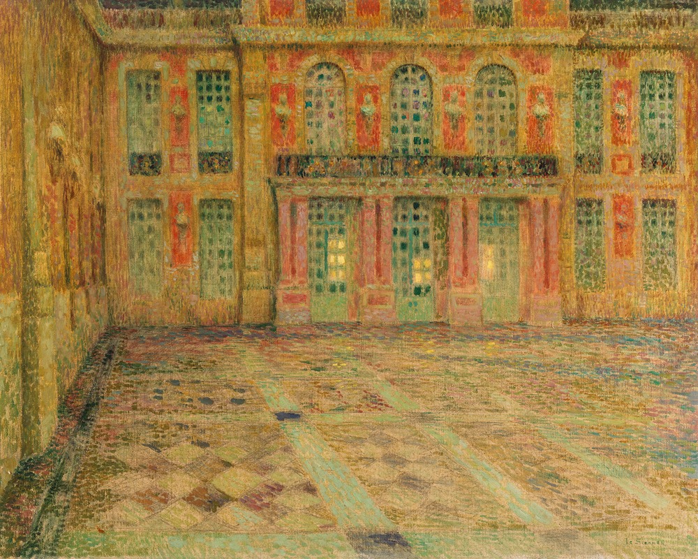 Henri Le Sidaner - Versailles; Cour d’Honneur