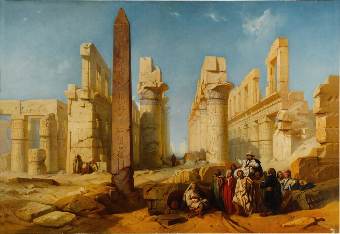 Jacob Jacobs - The Ruins of Karnak at Thebes