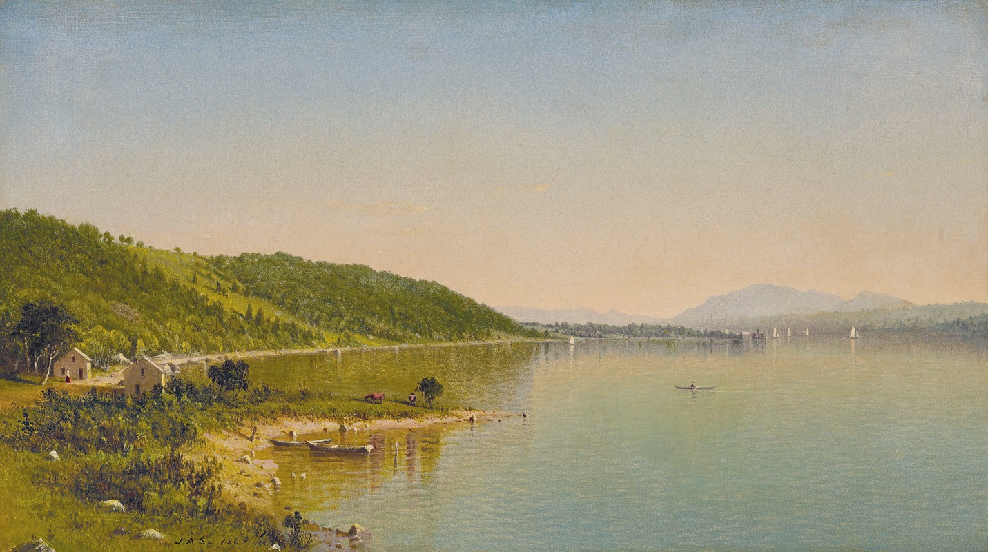 James Augustus Suydam - Hook Mountain, Hudson River