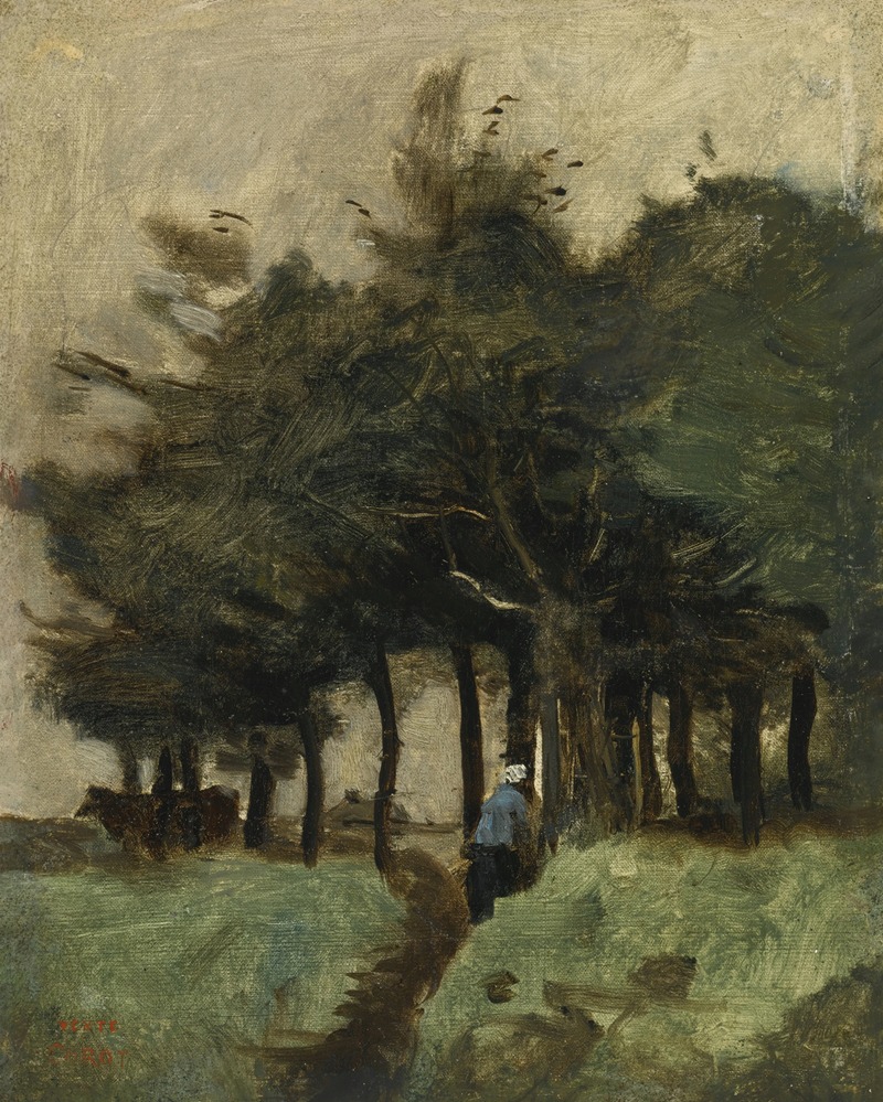 Study of Trees - Jean Victor Bertin as art print or hand painted oil.