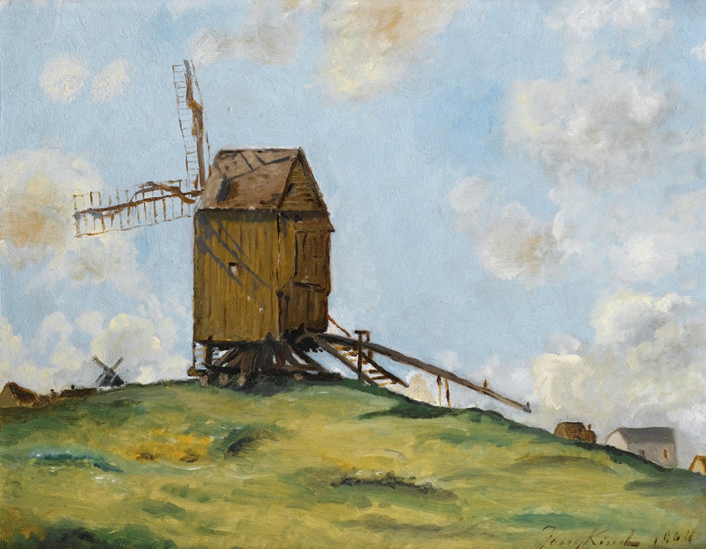 Johan Barthold Jongkind - Paysage aux deux moulins