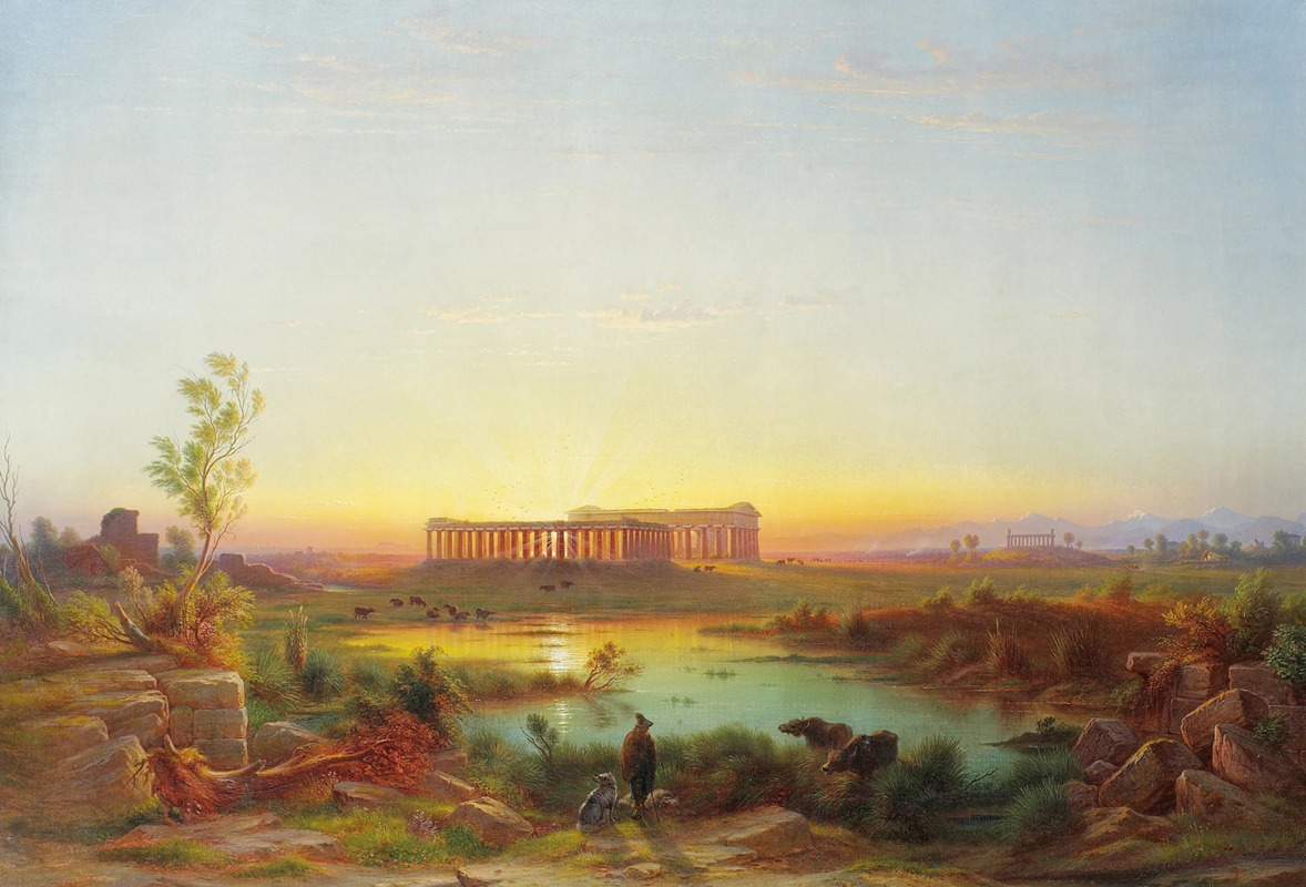 Johann-Rudolf Bühlmann - Vue de Paestum