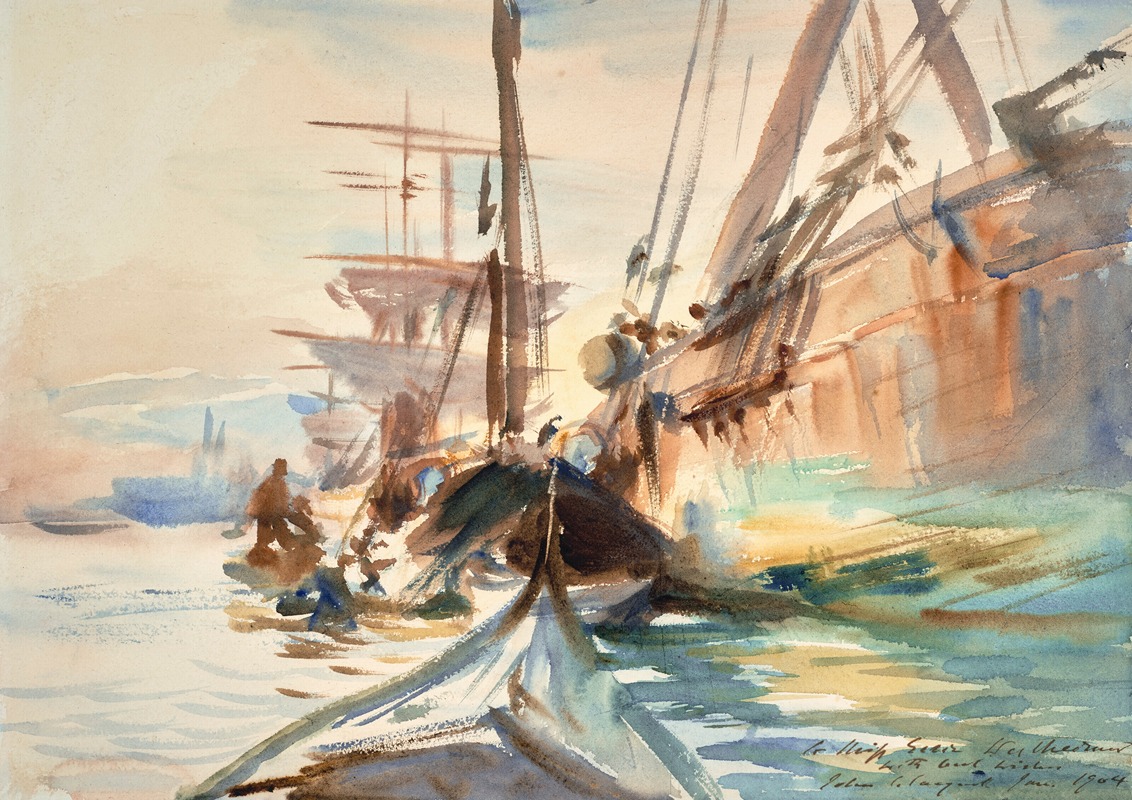 John Singer Sargent - Unloading Boats
