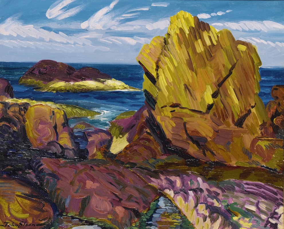 John Sloan - Yellow Rock, Gloucester