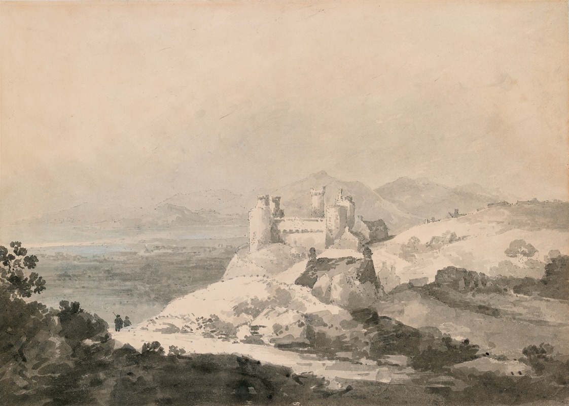 Joseph Mallord William Turner - Harlech Castle, Wales, from the South