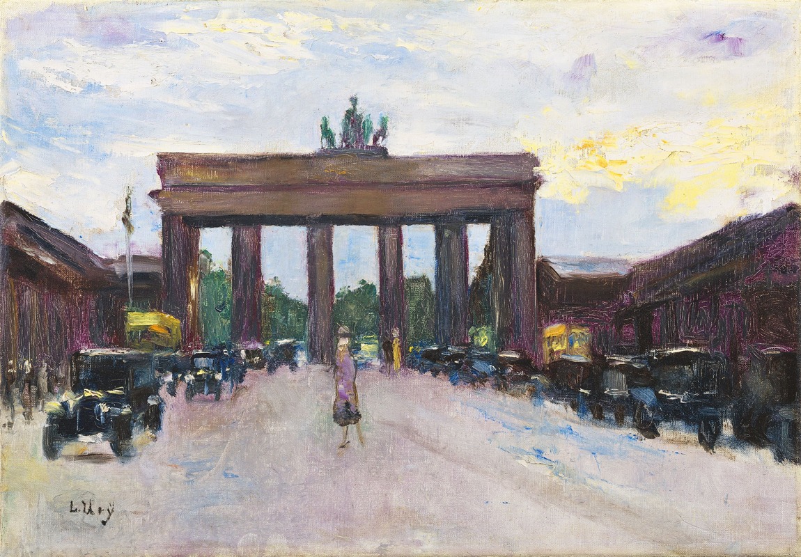 Lesser Ury - Brandenburger Tor vom Pariser Platz aus gesehen, Berlin