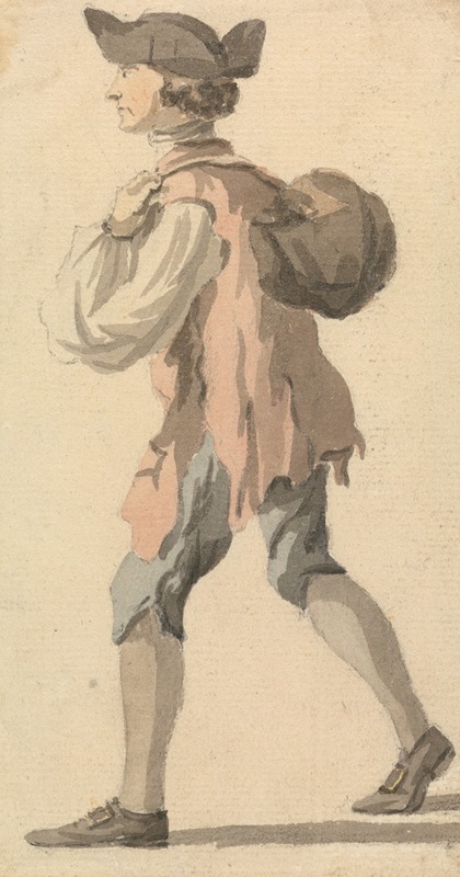 William Marlow - Man Carrying Bundle on his Back