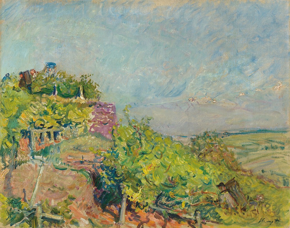 Max Slevogt - Grape harvest at Neukastel