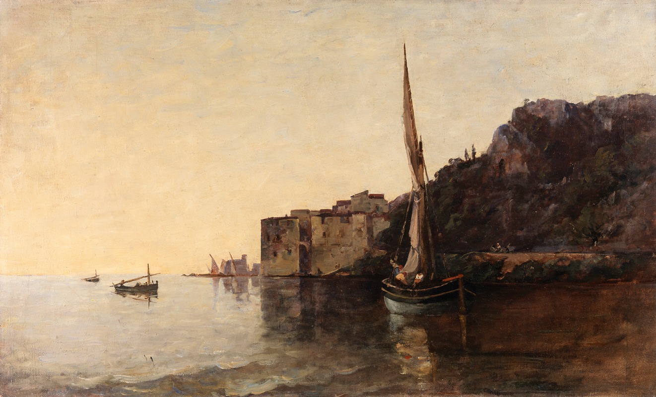 Nathaniel Hone the Younger - A View of Villefranche from the East