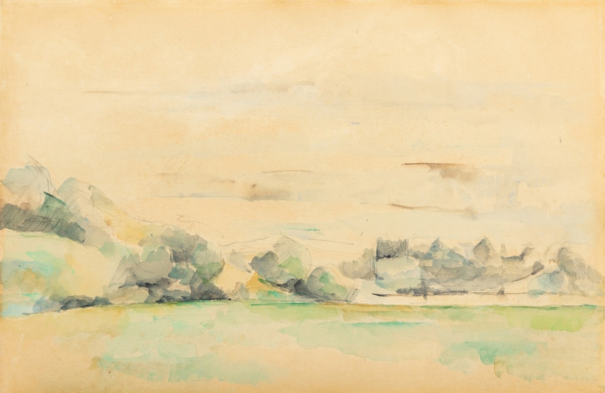 Paul Cézanne - Paysage au bord de l’eau