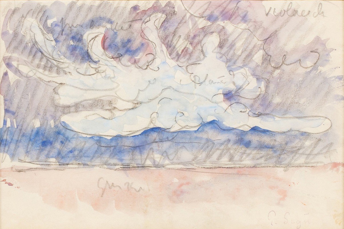 Paul Signac - Etude de ciel