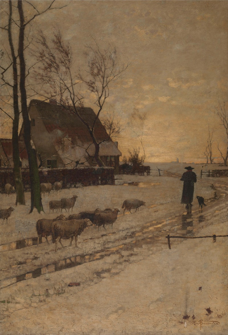 Richard Burnier - Winter Landscape near Dusseldorf