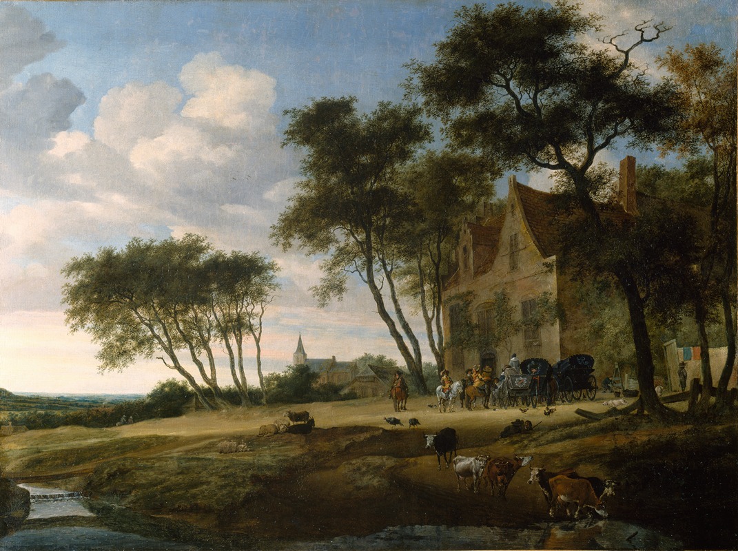 Salomon van Ruysdael - The Halt