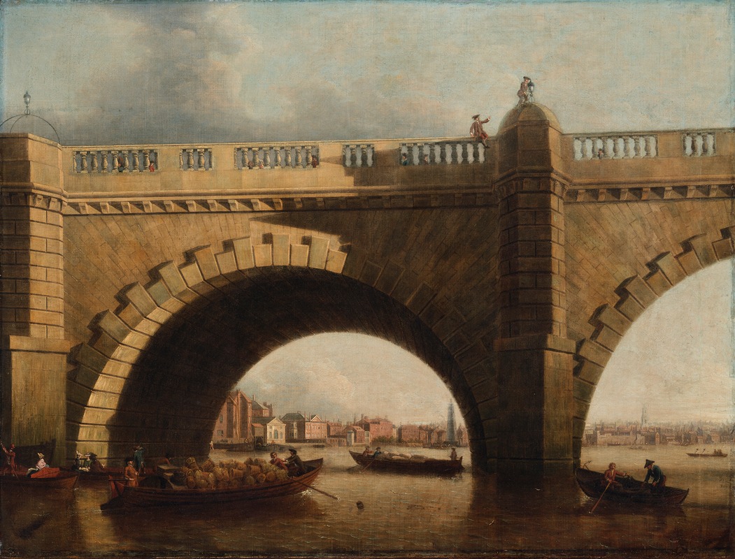 Samuel Scott - An Arch of Westminster Bridge, London