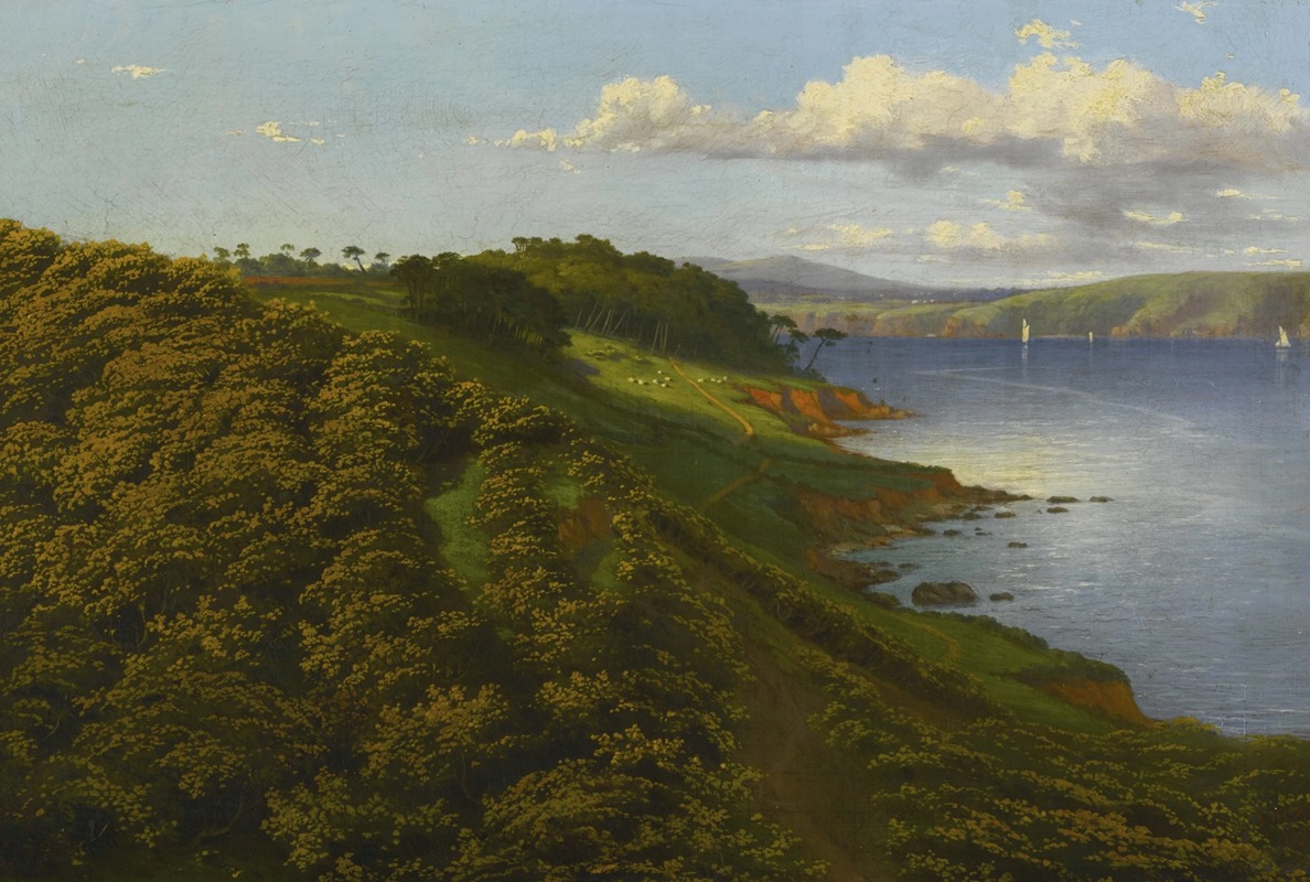 Sydney Hodges - View of the Country near Mount Edgecumbe, England