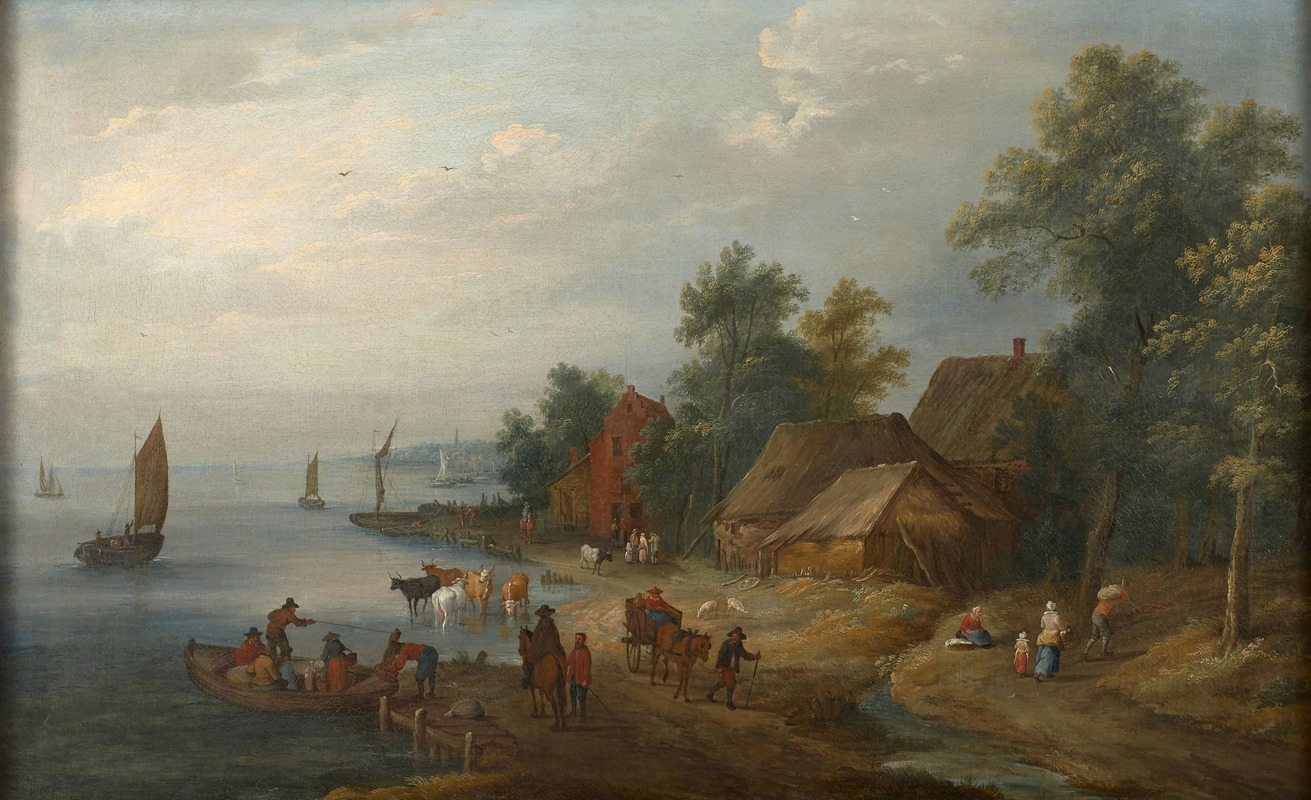 Theobald Michau - Le passage de la rivière