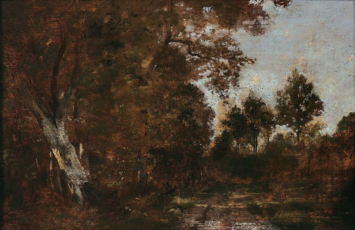 Théodore Rousseau - Paysage de sous-bois