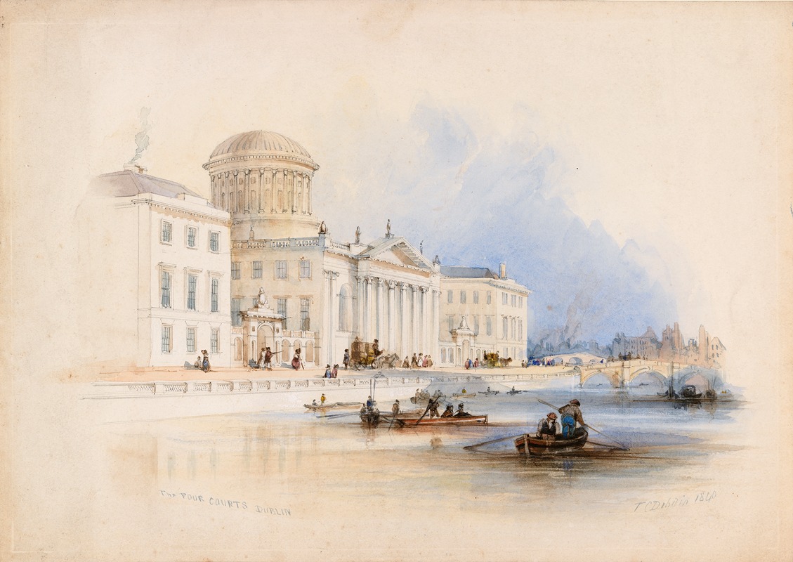 Thomas Colman Dibdin - The Four Courts, Dublin