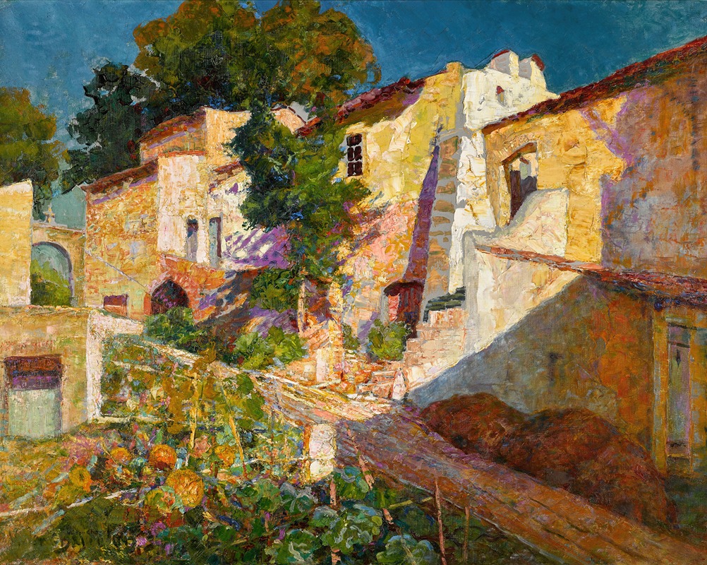 Victor Charreton - Village provençal