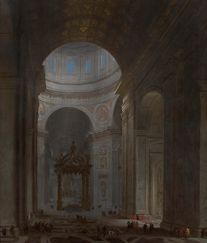 Willem Schubart van Ehrenberg - Interior of the Saint Peter’s Church in Rome