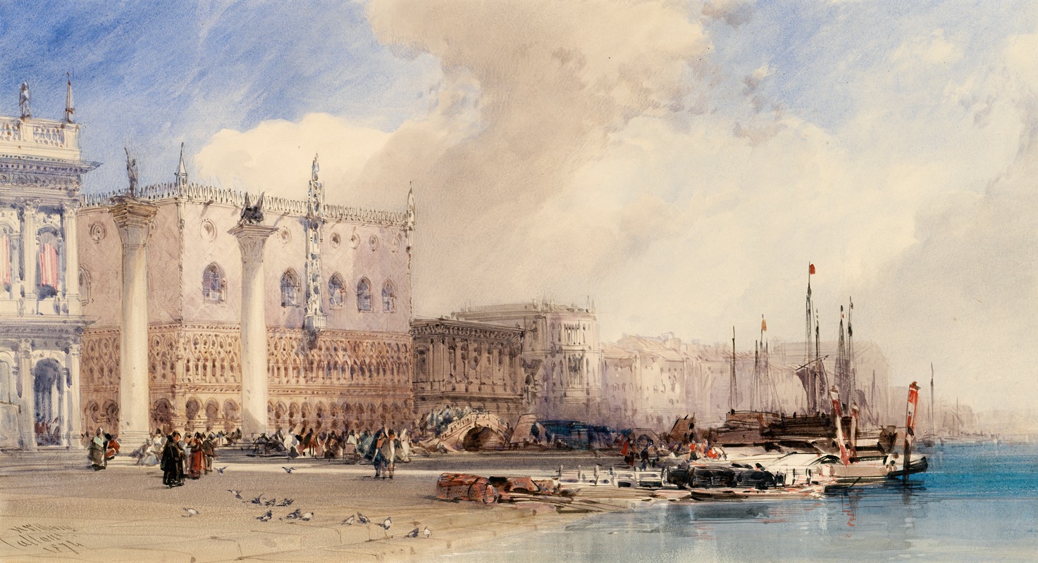William Callow - The Doge’s Palace, Venice