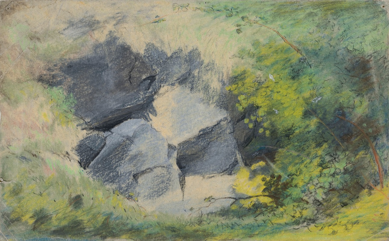 William Howis, Jr. - Rocks and Foliage