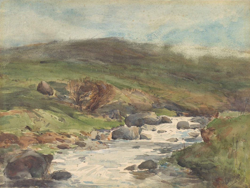 Alfred Walsh - Mountain stream, Kaikoura